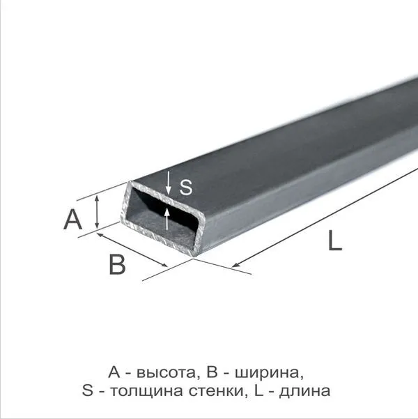 Труба профильная 40х20х2 Ст3сп ГОСТ 13663-86 - 1